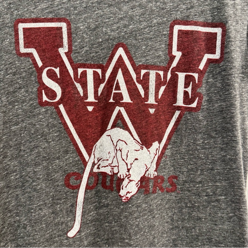 Women's Original Retro Brand Gray Washington State Cougars Crew Neck T-Shirt